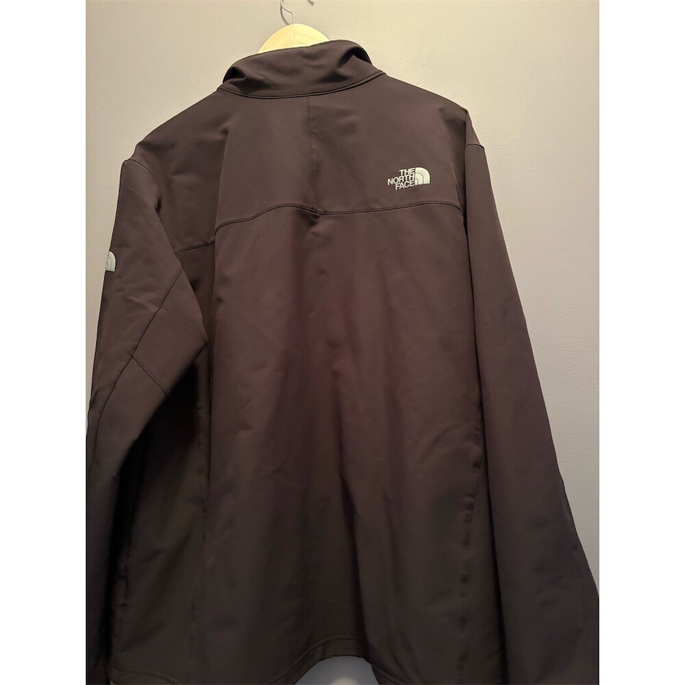 The North Face Jacket Men's XL Black Soft Shell Full Zip Stand Collar Logo - Picture 5 of 8